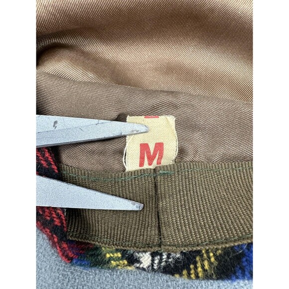 Shandon Hat Cap Fitted Mens Medium Red Green Tartan Plaid Ivy Made in Ireland - Picture 6 of 9